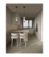 Liessa Slim Pendant Ceiling Light Sandy Black Clear LED 7W 267lm 3000K-2