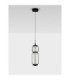 Liessa Slim Pendant Ceiling Light Sandy Black Clear LED 7W 267lm 3000K-3