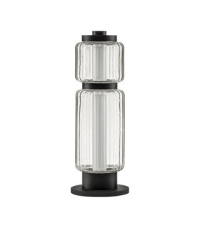 Liessa Integrated LED Table Lamp Sandy Black Clear LED 7W 267lm 3000K Switch On/Off-1