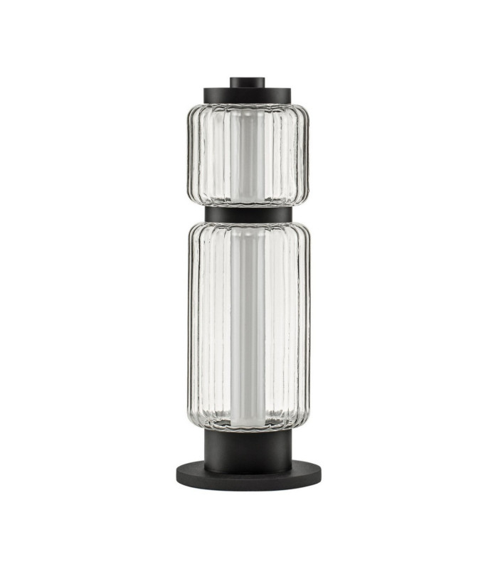 Liessa Integrated LED Table Lamp Sandy Black Clear LED 7W 267lm 3000K Switch On/Off-1