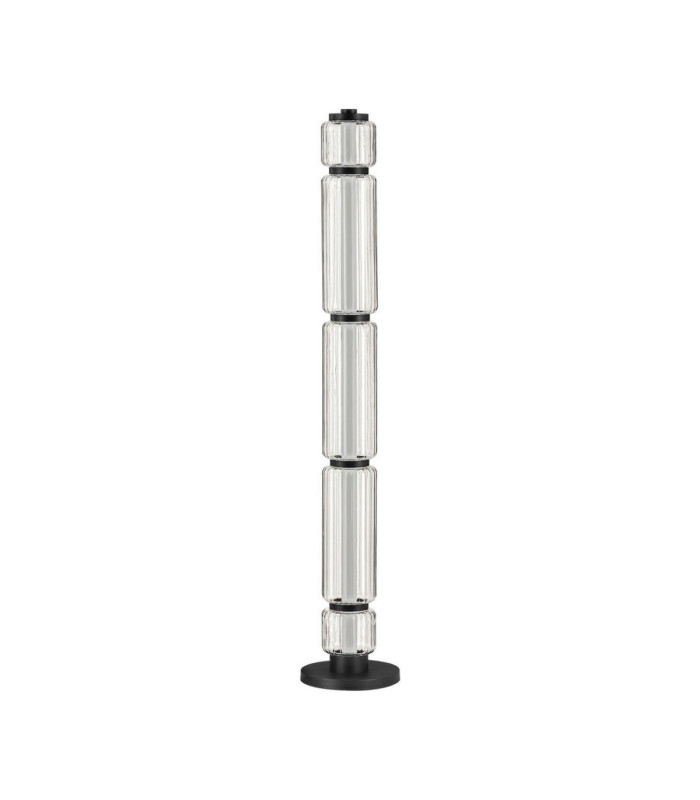 Liessa LED Integrated Floor Lamp Sandy Black Clear LED 23W 934lm 3000K-1