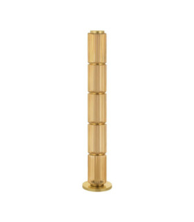 Vesper LED Integrated Floor Lamp Amber Glossy Gold Dimmable LED 33W 2310lm 3000K-1