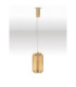 Vesper Slim Pendant Ceiling Light Amber Glossy Gold Triac Dimmable LED 10W 700lm 3000K-3