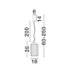 Vesper Slim Pendant Ceiling Light Amber Glossy Gold Triac Dimmable LED 10W 700lm 3000K-6