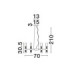 Century Multi Arm Pendant Ceiling Light Matt Black Clear Frost LED G9 12x5W-5