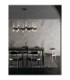 Century Multi Arm Pendant Ceiling Light Matt Black Clear Frost LED G9 20x5W-2