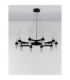 Century Multi Arm Pendant Ceiling Light Matt Black Clear Frost LED G9 20x5W-3