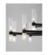 Century Multi Arm Pendant Ceiling Light Matt Black Clear Frost LED G9 30x5W-6