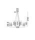 Century Multi Arm Pendant Ceiling Light Matt Black Clear Frost LED G9 30x5W-8