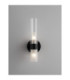 Century Wall Lamp Matt Black Clear Frost LED G9 2x5W-2