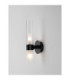 Century Wall Lamp Matt Black Clear Frost LED G9 2x5W-5
