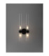 Century Wall Lamp Matt Black Clear Frost LED G9 4x5W-3