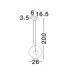 Ballet Integrated LED Pendant Ceiling Light Sandy Black Smokey Grey Triac Dimmable LED 8W 221lm 3000K-6