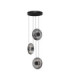Ballet Cluster Pendant Ceiling Light Sandy Black Smokey Grey Triac Dimmable LED 24W 660lm 3000K-1
