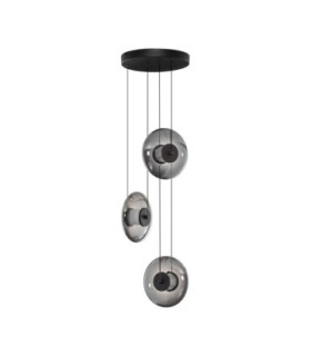 Ballet Cluster Pendant Ceiling Light Sandy Black Smokey Grey Triac Dimmable LED 24W 660lm 3000K-1