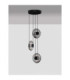 Ballet Cluster Pendant Ceiling Light Sandy Black Smokey Grey Triac Dimmable LED 24W 660lm 3000K-3