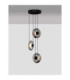 Ballet Cluster Pendant Ceiling Light Sandy Black Smokey Grey Triac Dimmable LED 24W 660lm 3000K-4