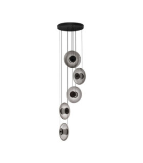 Ballet Cluster Pendant Ceiling Light Sandy Black Smokey Grey Triac Dimmable LED 40W 1100lm 3000K-1
