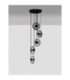 Ballet Cluster Pendant Ceiling Light Sandy Black Smokey Grey Triac Dimmable LED 40W 1100lm 3000K-3