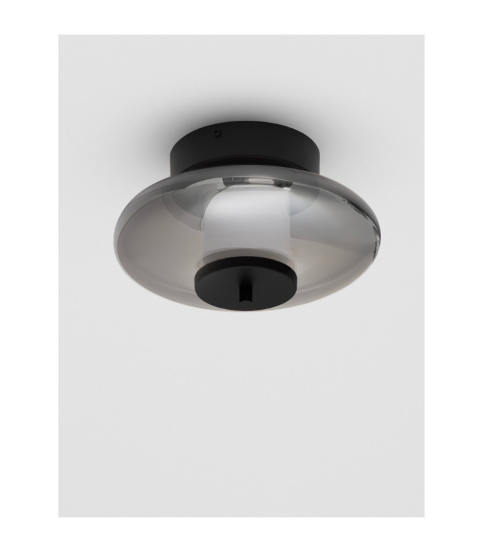 Ballet Globe Ceiling Light Sandy Black Smokey Grey Triac Dimmable LED 8W 221lm 3000K-3