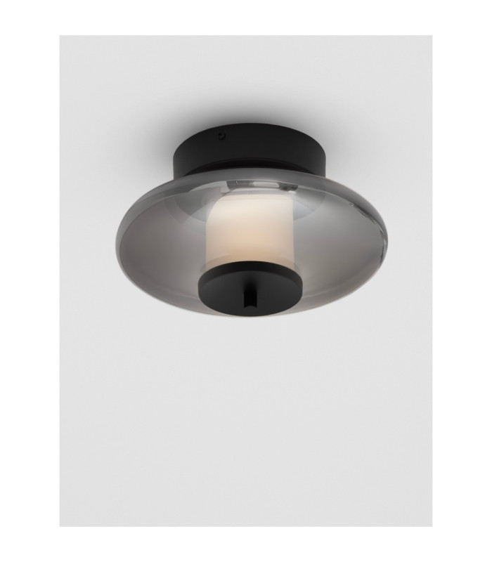 Ballet Globe Ceiling Light Sandy Black Smokey Grey Triac Dimmable LED 8W 221lm 3000K-4