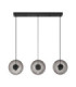 Ballet Bar Pendant Ceiling Light Sandy Black Smokey Grey Triac Dimmable LED 24W 660lm 3000K-1