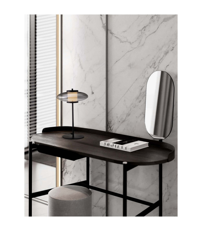 Ballet Integrated LED Table Lamp Sandy Black Smokey Grey LED 8W 221lm 3000K Swich On/Off-2
