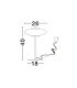 Ballet Integrated LED Table Lamp Sandy Black Smokey Grey LED 8W 221lm 3000K Swich On/Off-5
