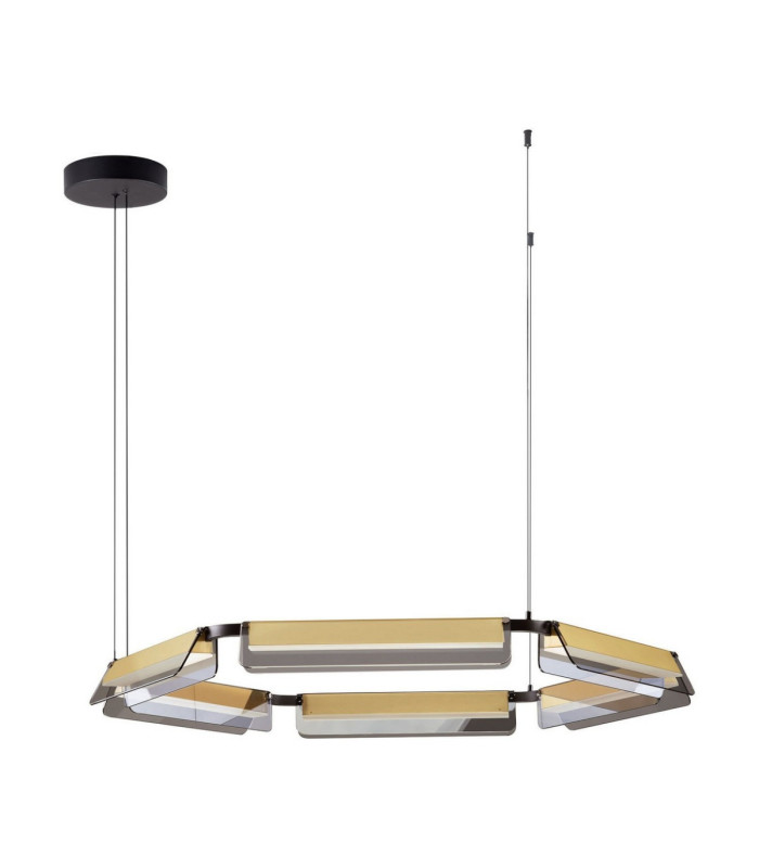 Apnea Integrated LED Pendant Ceiling Light Sandy Black Gold Grey Triac Dimmable LED 61W 3660lm 3000K-1