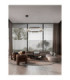 Apnea Integrated LED Pendant Ceiling Light Sandy Black Gold Grey Triac Dimmable LED 61W 3660lm 3000K-2