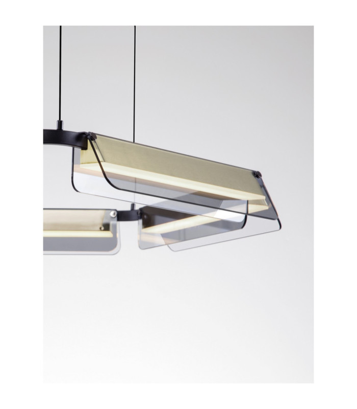 Apnea Integrated LED Pendant Ceiling Light Sandy Black Gold Grey Triac Dimmable LED 61W 3660lm 3000K-5