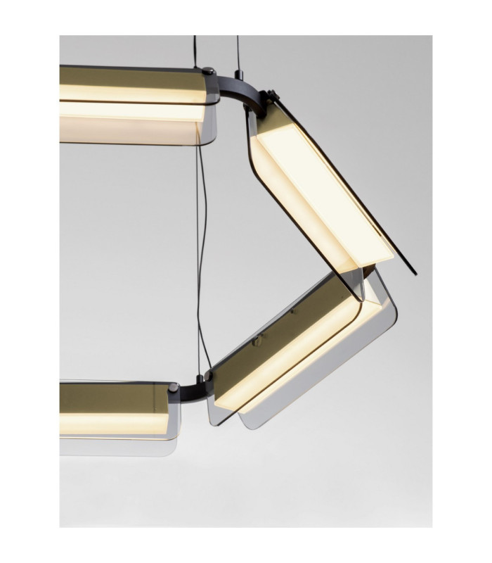 Apnea Integrated LED Pendant Ceiling Light Sandy Black Gold Grey Triac Dimmable LED 39W 2340lm 3000K-5