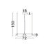 Apnea Integrated LED Pendant Ceiling Light Sandy Black Gold Grey Triac Dimmable LED 39W 2340lm 3000K-6