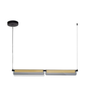 Apnea Bar Pendant Ceiling Light Sandy Black Gold Grey Triac Dimmable LED 20W 1200lm 3000K-1