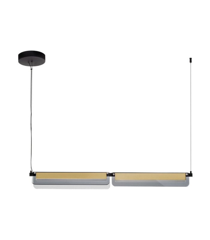 Apnea Bar Pendant Ceiling Light Sandy Black Gold Grey Triac Dimmable LED 20W 1200lm 3000K-1