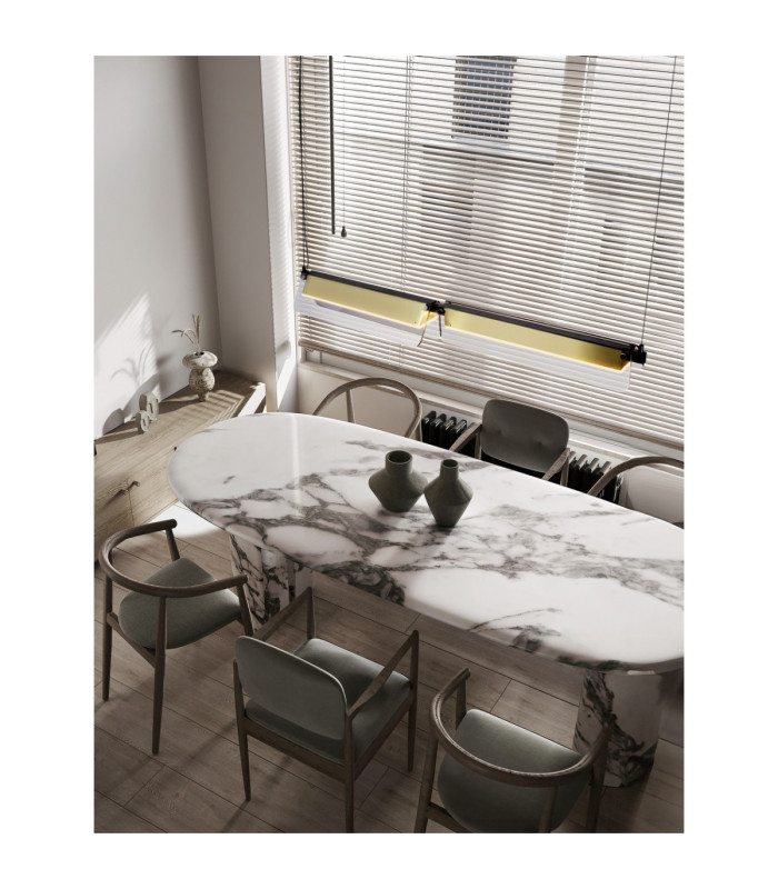 Apnea Bar Pendant Ceiling Light Sandy Black Gold Grey Triac Dimmable LED 20W 1200lm 3000K-2