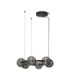 Las Globe Pendant Ceiling Light Sandy Black Gold Grey Triac Dimmable LED 60W 3000lm 3000K-1