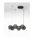 Las Globe Pendant Ceiling Light Sandy Black Gold Grey Triac Dimmable LED 60W 3000lm 3000K-3