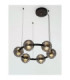 Las Globe Pendant Ceiling Light Sandy Black Gold Grey Triac Dimmable LED 60W 3000lm 3000K-5