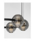 Las Globe Pendant Ceiling Light Sandy Black Gold Grey Triac Dimmable LED 60W 3000lm 3000K-6