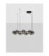 Las Globe Pendant Ceiling Light Sandy Black Gold Grey Triac Dimmable LED 91W 4550lm 3000K-4