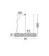Las Globe Pendant Ceiling Light Sandy Black Gold Grey Triac Dimmable LED 91W 4550lm 3000K-6