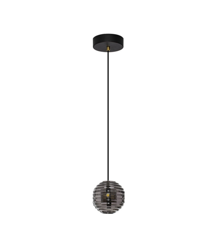 Las Globe Pendant Ceiling Light Sandy Black Gold Grey LED 13W 650lm 3000K-1