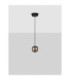 Las Globe Pendant Ceiling Light Sandy Black Gold Grey LED 13W 650lm 3000K-4