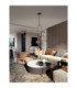 Las Globe Pendant Ceiling Light Sandy Black Gold Grey LED 20W 1000lm 3000K-2