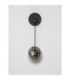 Las Globe Wall Lights Sandy Black Gold Grey LED 13W 650lm 3000K-3