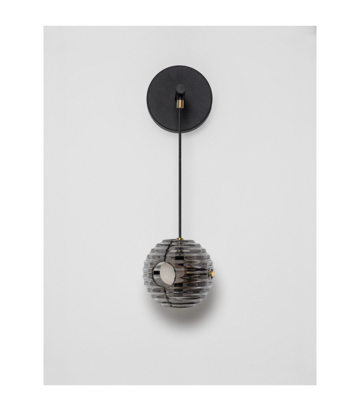 Las Globe Wall Lights Sandy Black Gold Grey LED 13W 650lm 3000K-3
