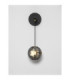 Las Globe Wall Lights Sandy Black Gold Grey LED 13W 650lm 3000K-4