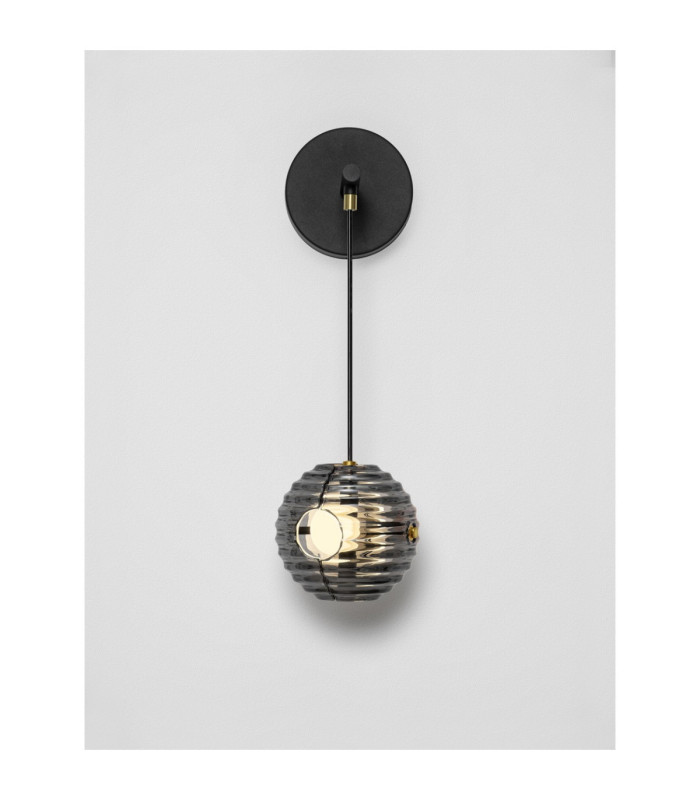 Las Globe Wall Lights Sandy Black Gold Grey LED 13W 650lm 3000K-4