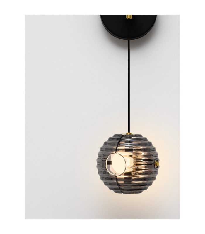 Las Globe Wall Lights Sandy Black Gold Grey LED 13W 650lm 3000K-5